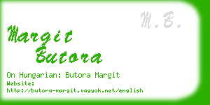 margit butora business card